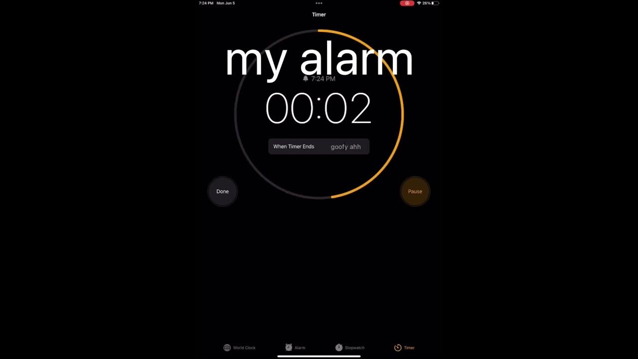 my alarm