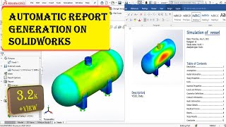 Solidworks simulation | How to generate simulation report on Solidworks by artist 009 5,926 views 2 years ago 9 minutes, 8 seconds