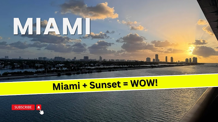 🇺🇸 Gänsehaut! So schön ist das Auslaufen aus Miami bei Sonnenuntergang! #meinschiff #miami #sunset
