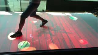 Interactive led dance floor ----Fruit Ninja Game interesting