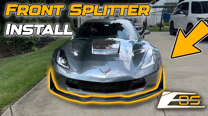 2014-19 Corvette C7 Full Carbon Fiber Stage 3 Front Lip Installation EOS ft. @khcdetails