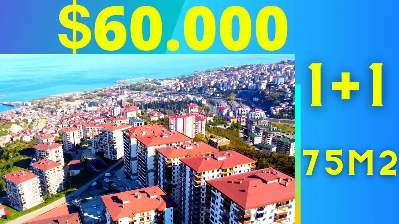 1+1 Apartment For Sale in TurkeyTrabzon At The Complex/Steam RoomGym