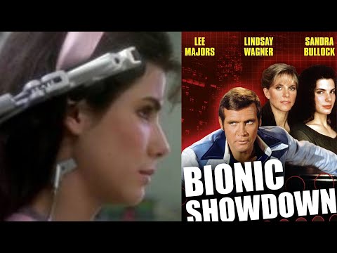 Sandra Bullock is a Bionic Woman in Bionic Showdown (1989) Lee majors , Lindsay Wagner .
