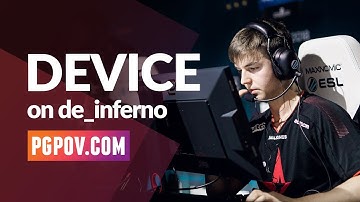 [CSGO POV] device (Astralis) vs ViCi / 27-13 / de_inferno // Player Settings in desc.
