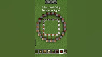A Fast Satisfying Redstone Signal (Minecraft)