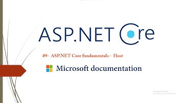 #9- Host ( Microsoft documentation ) - ASP.NET Core Fundamentals  - Arabic