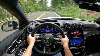 2023 Mercedes Benz C43 AMG POV Test Drive  2.0T is Enough?!