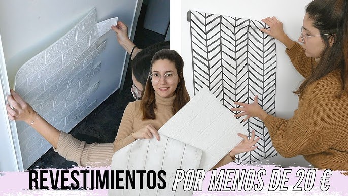 Descubre lo fácil que es instalar nuestro PAPEL pintado autoadhesivo TEXART  sobre GOTELÉ 