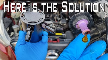 Quick fix for engines burning oil/How to install oil catch can /preventing carbon buildup in engine