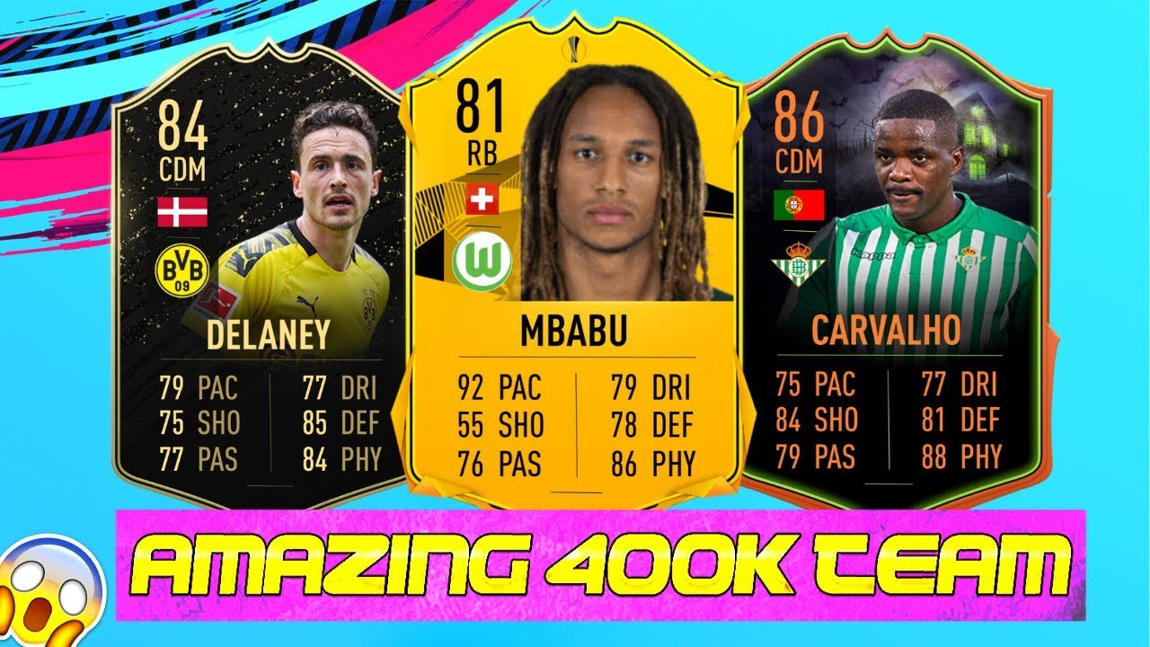 OVERPOWERED 400K TEAM FIFA 20 w/ UEL LIVE MBABU!! | FIFA 20 400K SQUAD BUILDER!