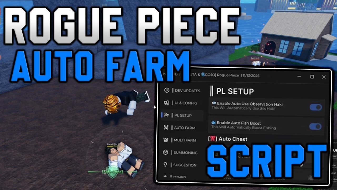 [🔥NEW] Rogue Piece Script Auto Farm, Kill Aura & Max Stats [Roblox 2025 ...