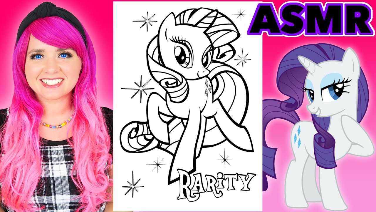 ASMR Coloring Rarity My Little Pony | Calming ASMR Coloring for ...