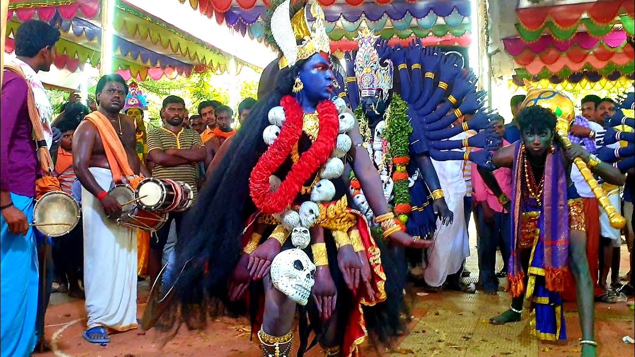காளி ஆட்டம் | குலசை முத்தாரம்மன் அம்மன் | நையாண்டி மேளம் | Kali Attam | Mutharamman Dasara Videos