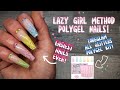 Polygel lazy girl method easy beginner nails  feat tobeglam all glitters polygel kit