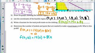 Lesson 3: Linear Programming - Putting it all together
