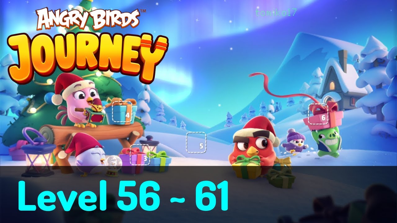 Angry Birds Journey - Snowy Adventures: Level 56, 57, 58, 59, 60, 61 ⭐⭐⭐