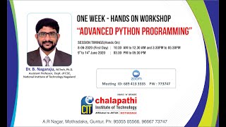 Celebrity Chalapathi Institute of Technology - One Week - Advanced Python Programming - Session 3 Wealth