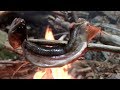 拾った棒で魚を突く 遭難した山から脱出#2 survaival in japan