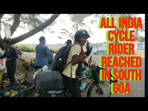 Cycle rider on his way to All India Cycle Ride who is in Goa now - YouTube