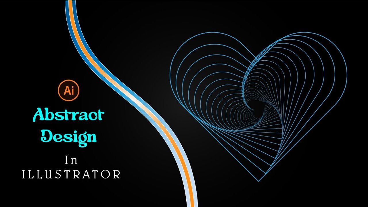 How to make Abstract Design in Adobe Illustrator | Illustrator Tutorial ...