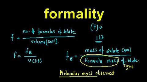 formality