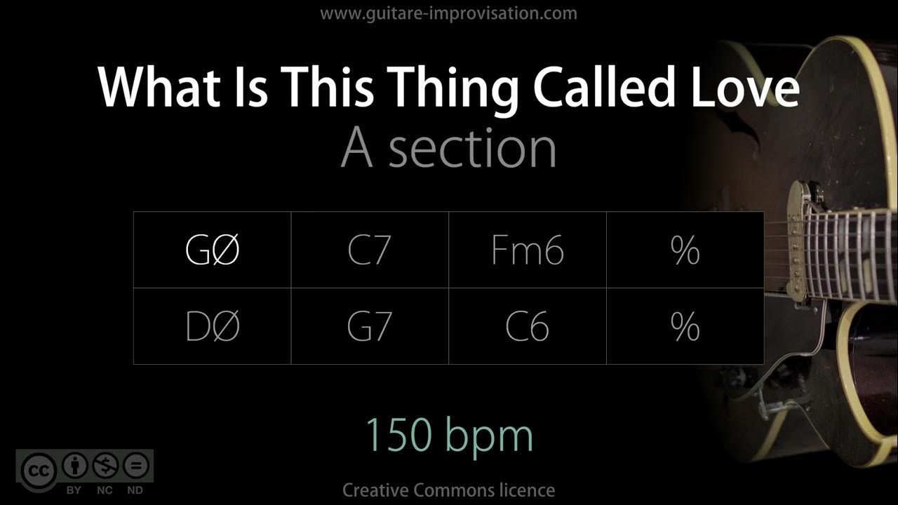 What Is This Thing Called Love A section (Jazz/Swing feel) 150 bpm