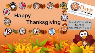 DCS BOE Meeting 11/1/2022