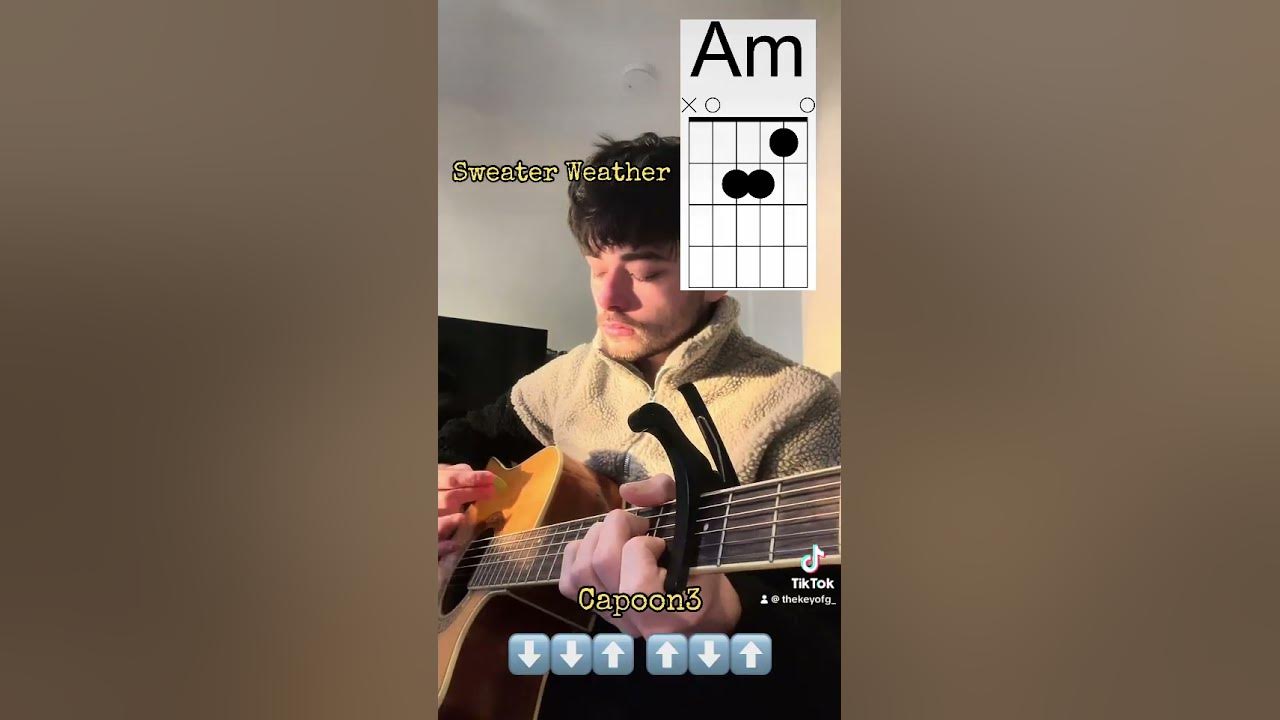 How to play sweater weather by the neighbourhood! #guitar #guitartutorial #guitarra #tutorial