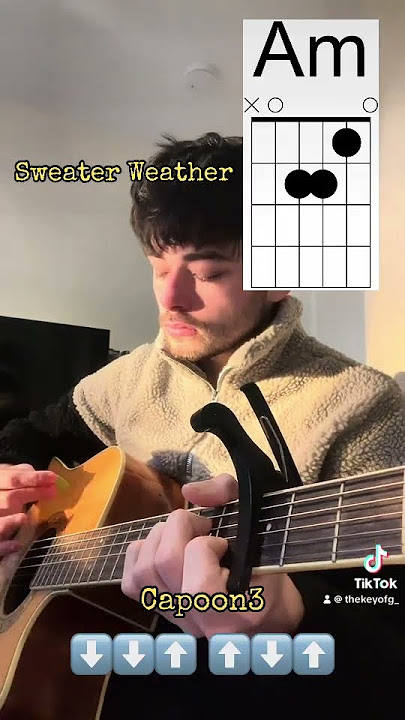 How to play sweater weather by the neighbourhood! #guitar #guitartutorial #guitarra #tutorial
