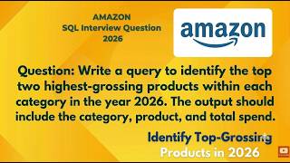 amazon sql interview questions for data analyst || sql interview question
