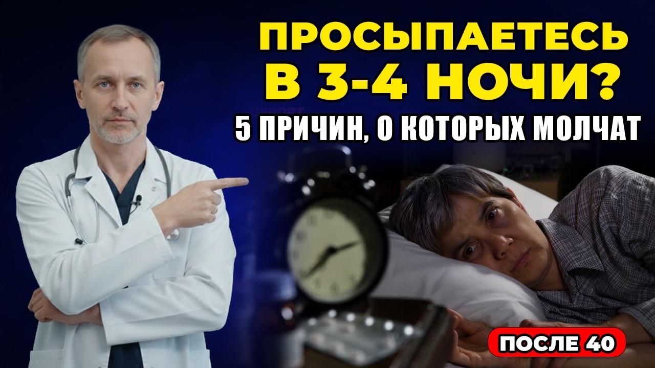 Вы просыпаетесь в 3–4 утра? Это НЕ возраст — 5 скрытых причин, о которых молчат