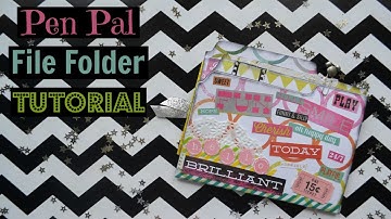 Pen Pal File Folder Tutorial