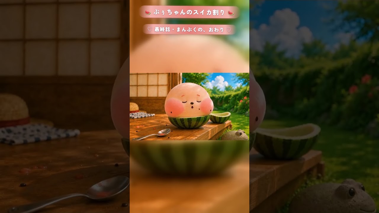 The End of a Full Belly 🍉 [Puchan's Watermelon Splitting · Finale