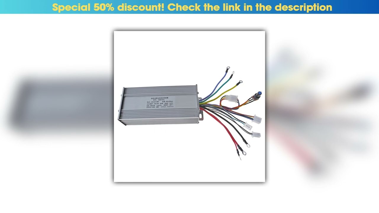 Unboxing 900W/1800W High Power Brushless Motor Drive Sensor/Sensorless DC Motor Controller for Thre