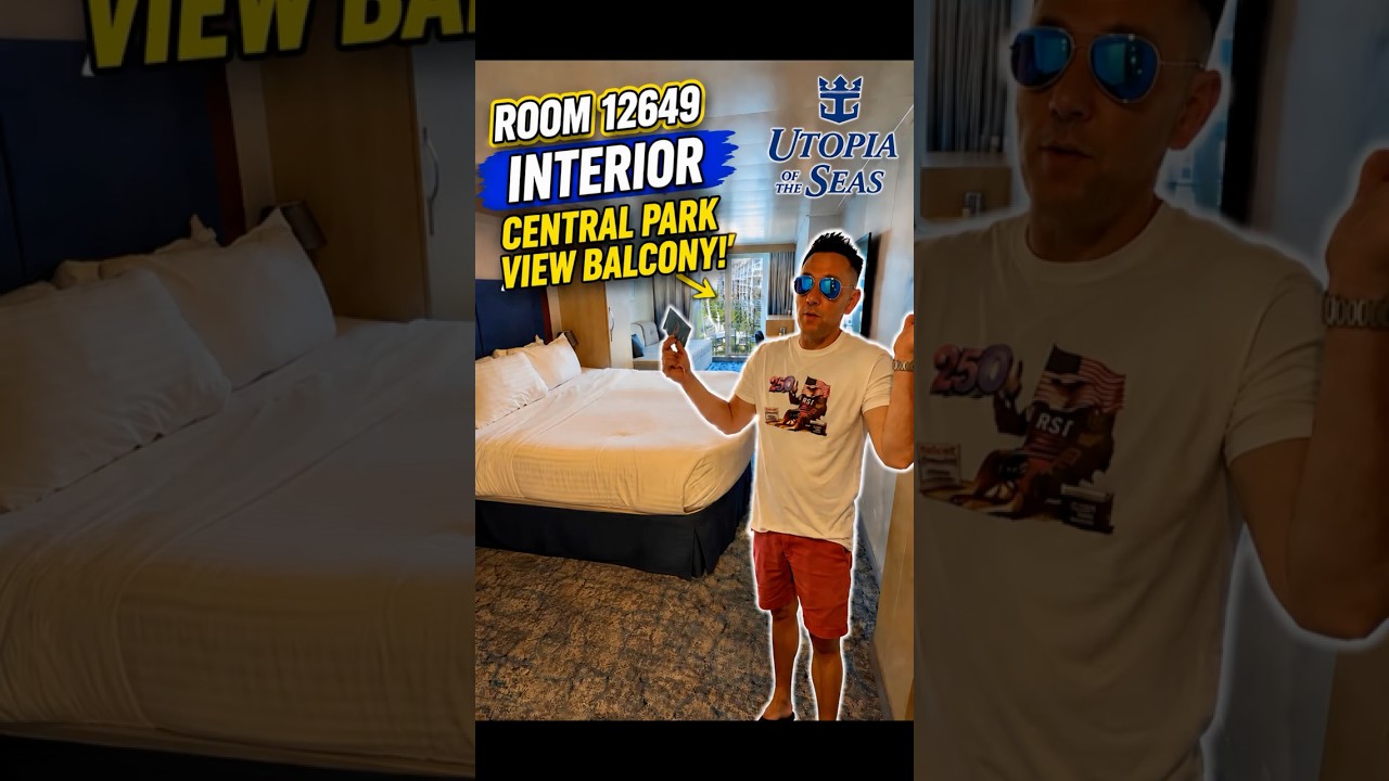 Utopia of the Seas Central Park Balcony Room Tour #Shorts