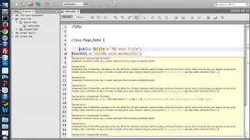 Basic PHP site - one page, part 1