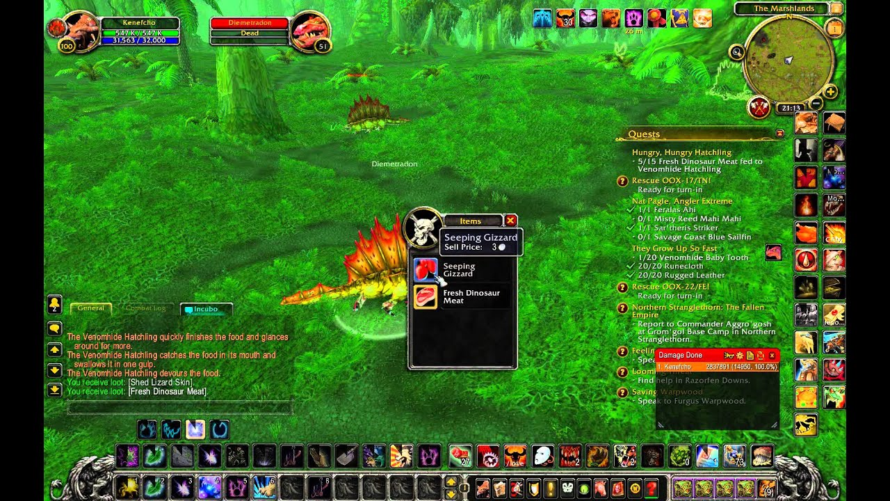 Quest Hungry Hungry Hatchling WoW Kenefcho