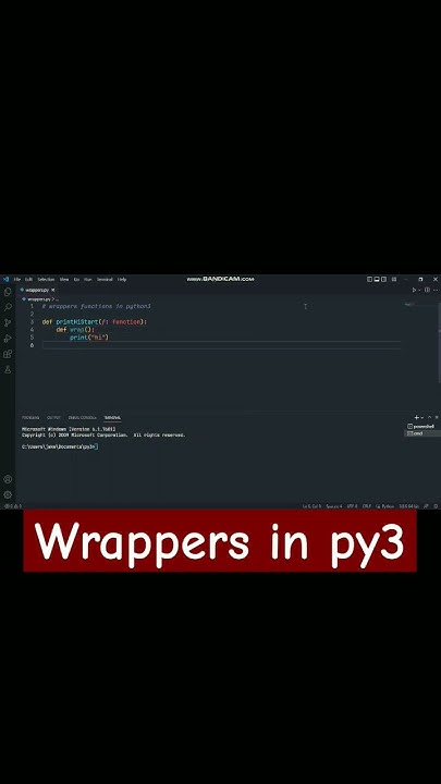 wrapper functions in python #shorts #python #coding #fypシ゚viral - YouTube