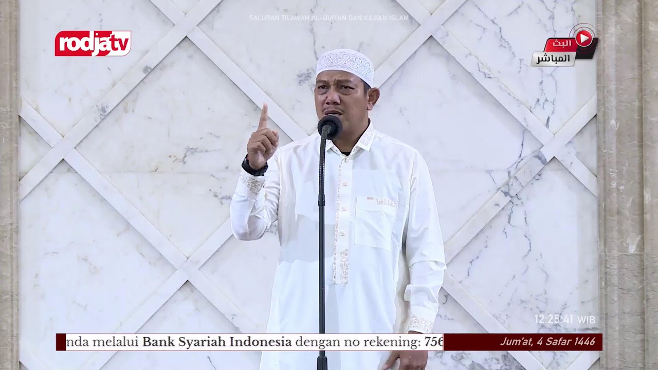 ⁣[LIVE] Ustadz Maududi Abdullah, Lc | Khutbah Jum'at