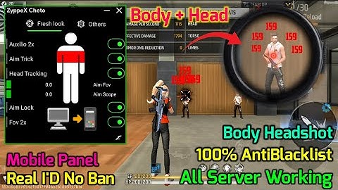 Scope Headshot Panel 🔥Free Fire Injector🔥Ob47 Free Fire Hack😈 OB47 FF panel Hack Mobile