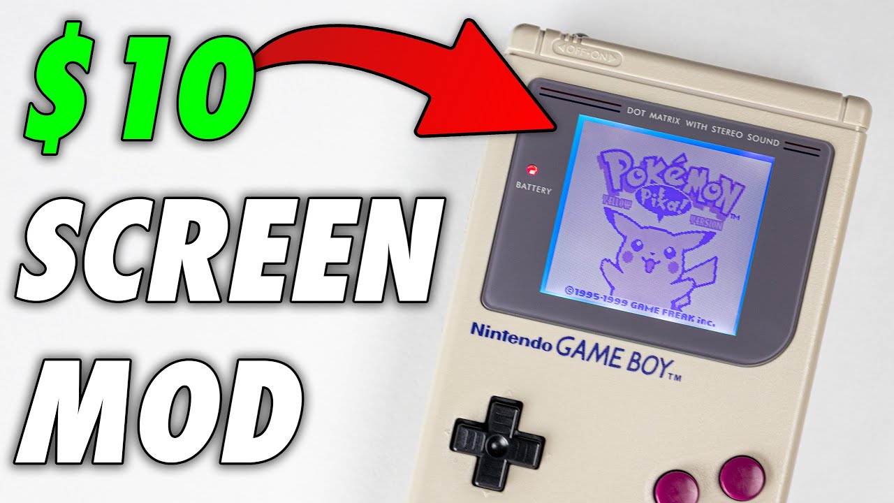 The CHEAPEST Game Boy Mod  Backlight and Bivert Mod