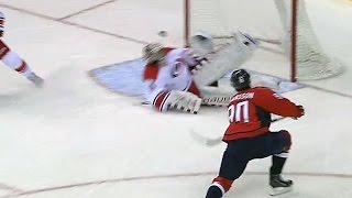 Ward stacks the pads to turn away Johansson