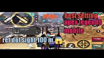 no recoil best sensitivity for apex legends mobile 100%