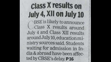 CBSE Results  2022  Date Announced | Class 10 12 Result