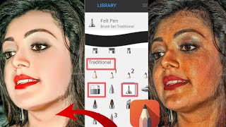 From this video | will teach you‌ : 🛑 Oily smooth skin HDR  🤫face smooth editing sketchbook editing screenshot 4