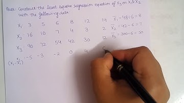 LS Regression Equation (Part 1 of 5)