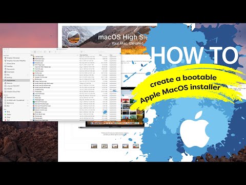 How to create a bootable Apple MacOS installer on an external drive