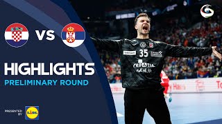 Croatia vs Serbia | Highlights | Preliminary Round | Men's EHF EURO 2022