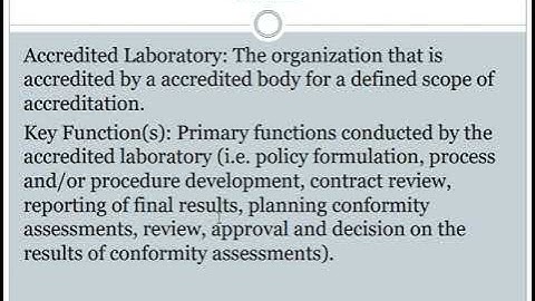 ISO/IEC 17025: 2017 Structural Requirements