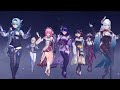 [Genshin Impact MMD] - Raiden Squad doing POP! Nayeon full KPOP dance under the stars!